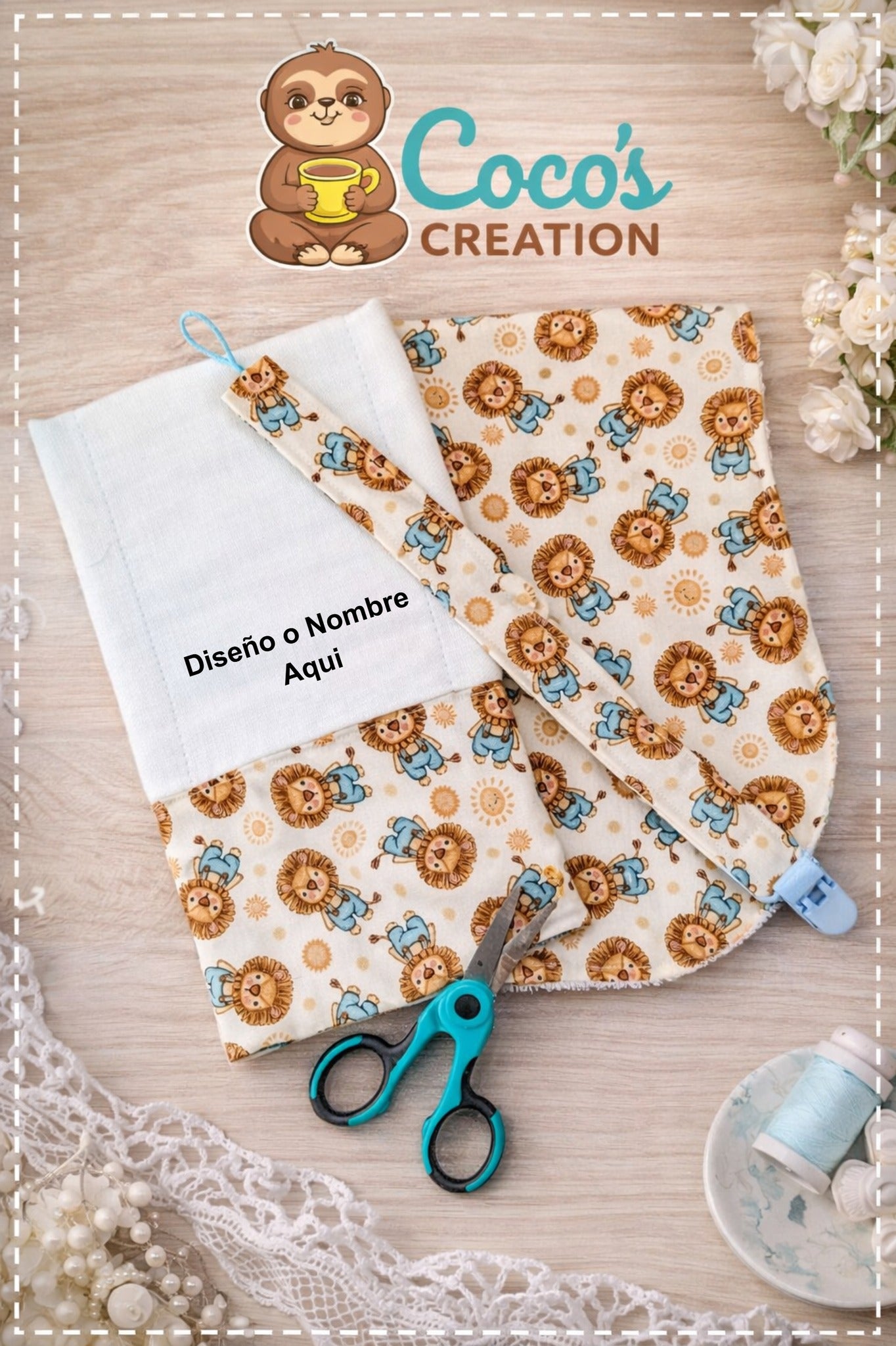 Set de Paño Chupetero y Burp Clothes